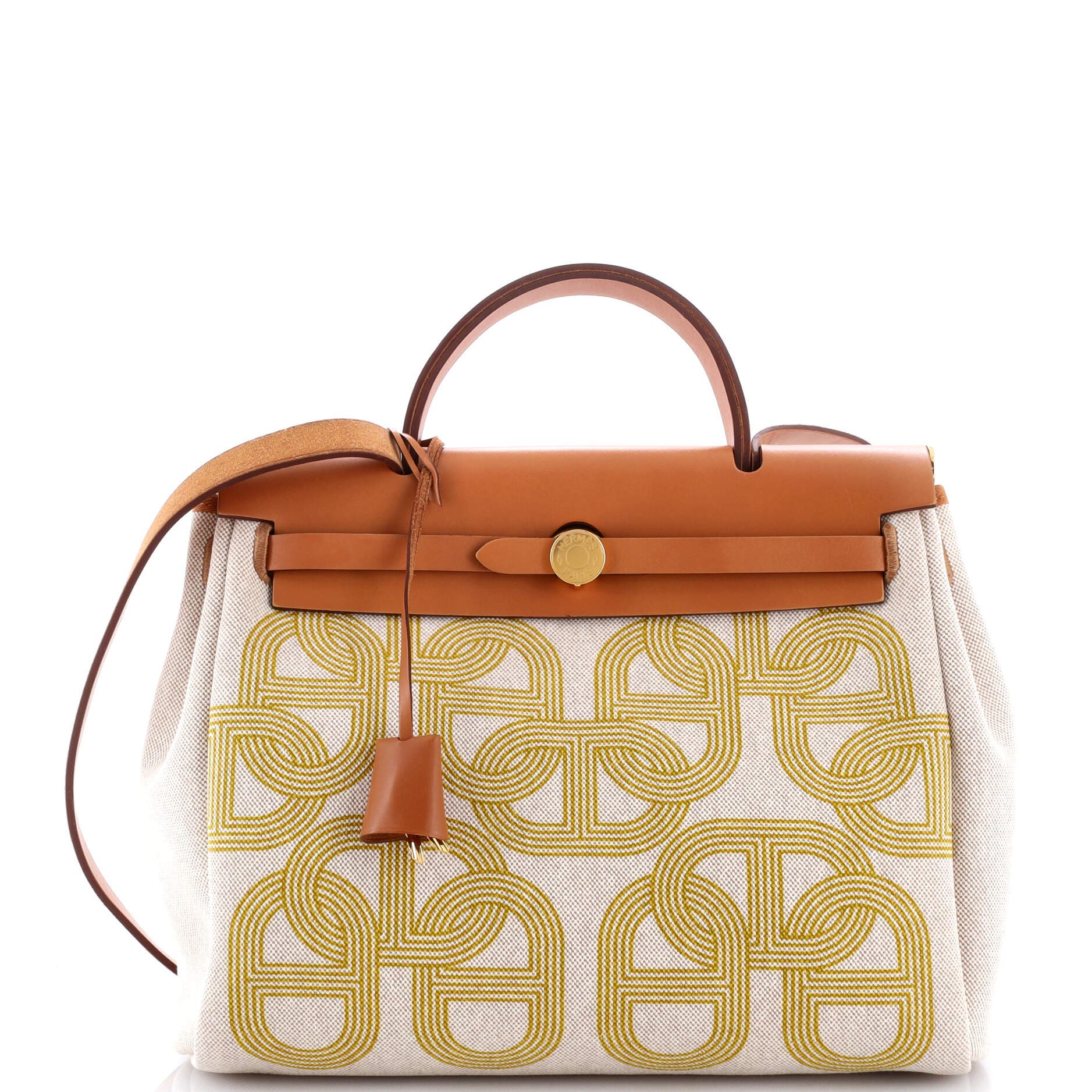 Pre-Owned Hermes Herbag Zip Circuit 24 Vache Hunter and Leather 31, Main, color, 