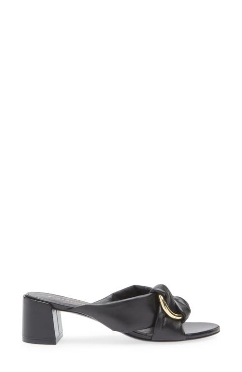 Stuart Weitzman Cece Block Heel Sandal In Black