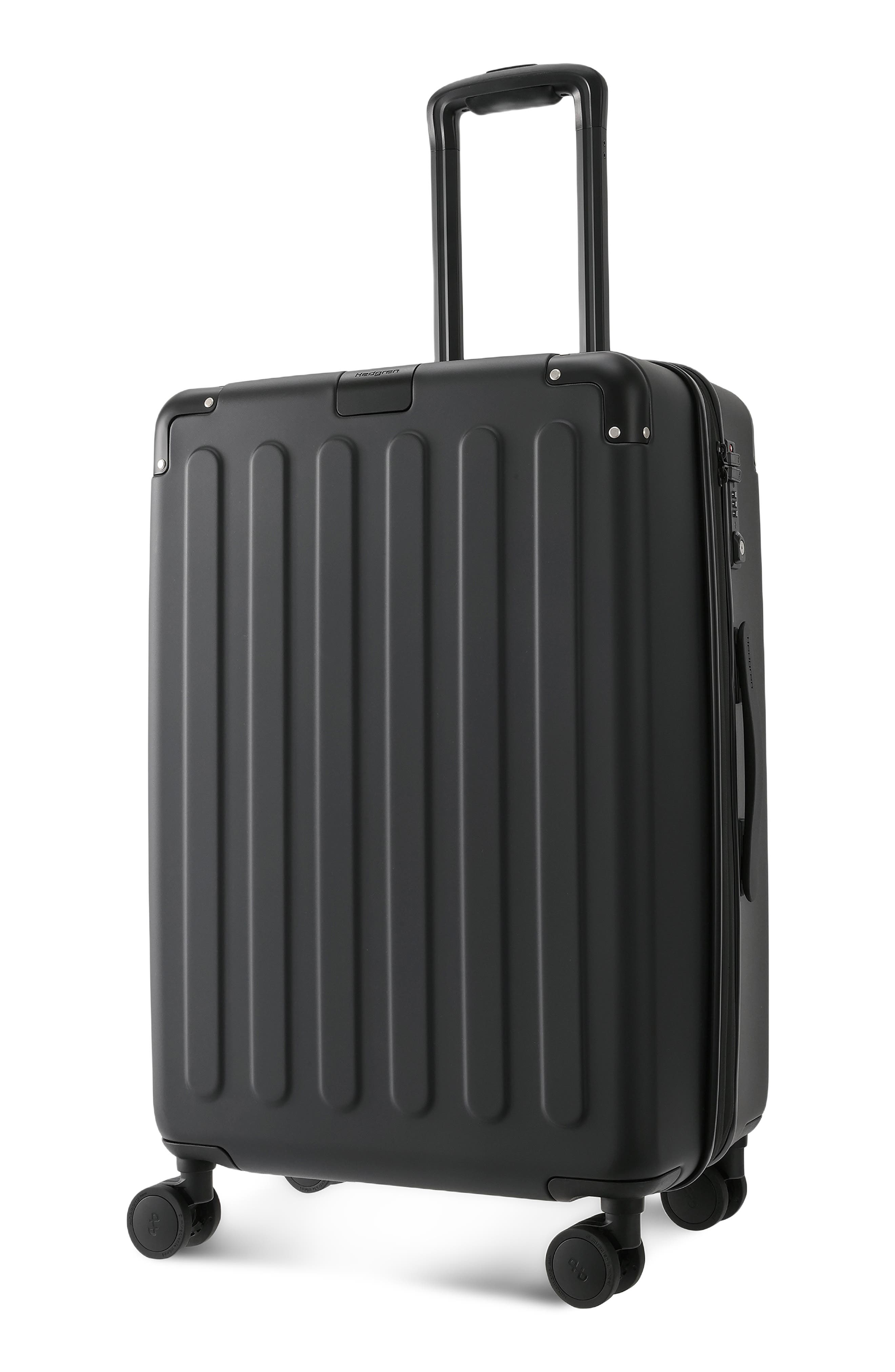 Hedgren Nostos Matte Medium Spinner Suitcase, Alternate, color, Nocturne