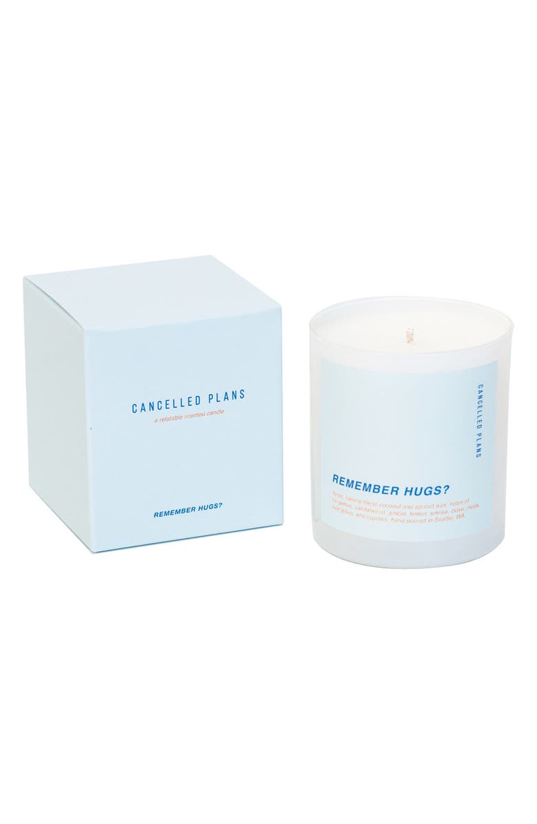 CANCELLED PLANS Remember Hugs? Candle, Main, color,