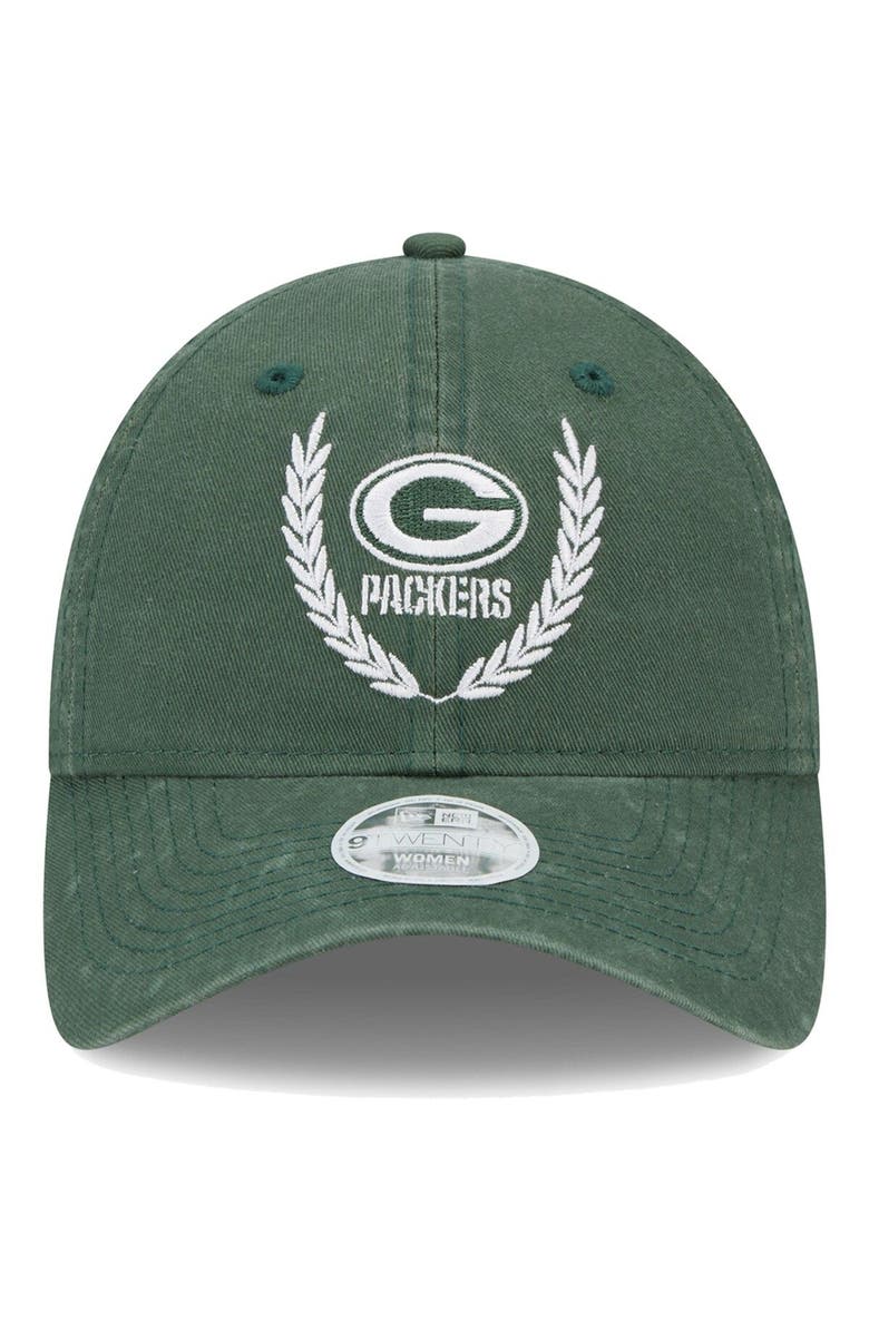 New Era Women's New Era Green Green Bay Packers Leaves 9TWENTY Adjustable Hat, Alternate, color,
