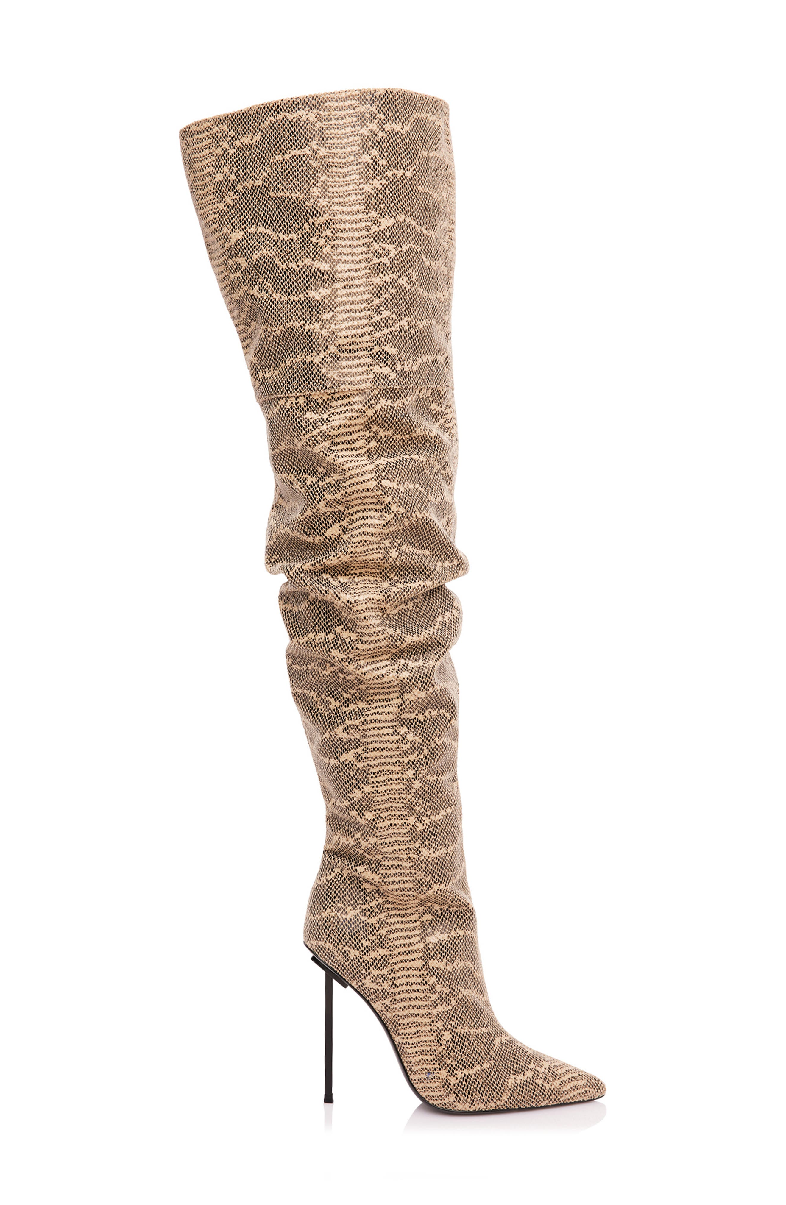 JESSICA RICH Top Tier Snakeskin Embossed Over the Knee Boot, Alternate, color, 