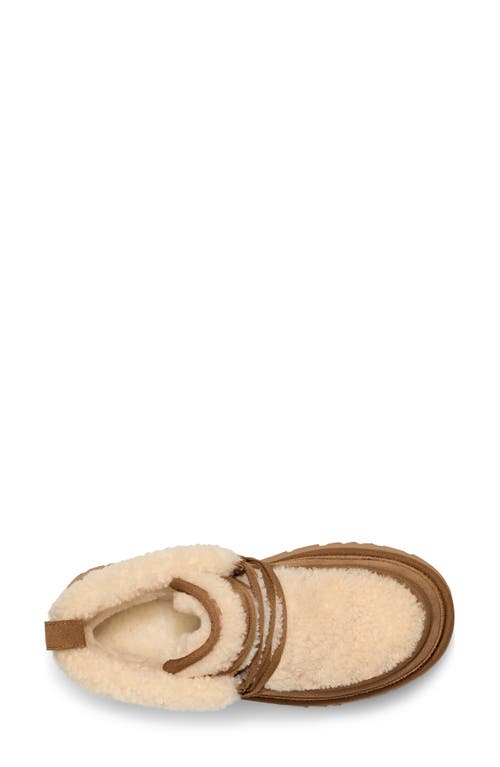 UGG UGG® CLASSIC NEW HEIGHTS GENUINE SHEARLING LACE-UP BOOTIE