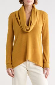 GO COUTURE Off the Shoulder Asymmetric Sweater