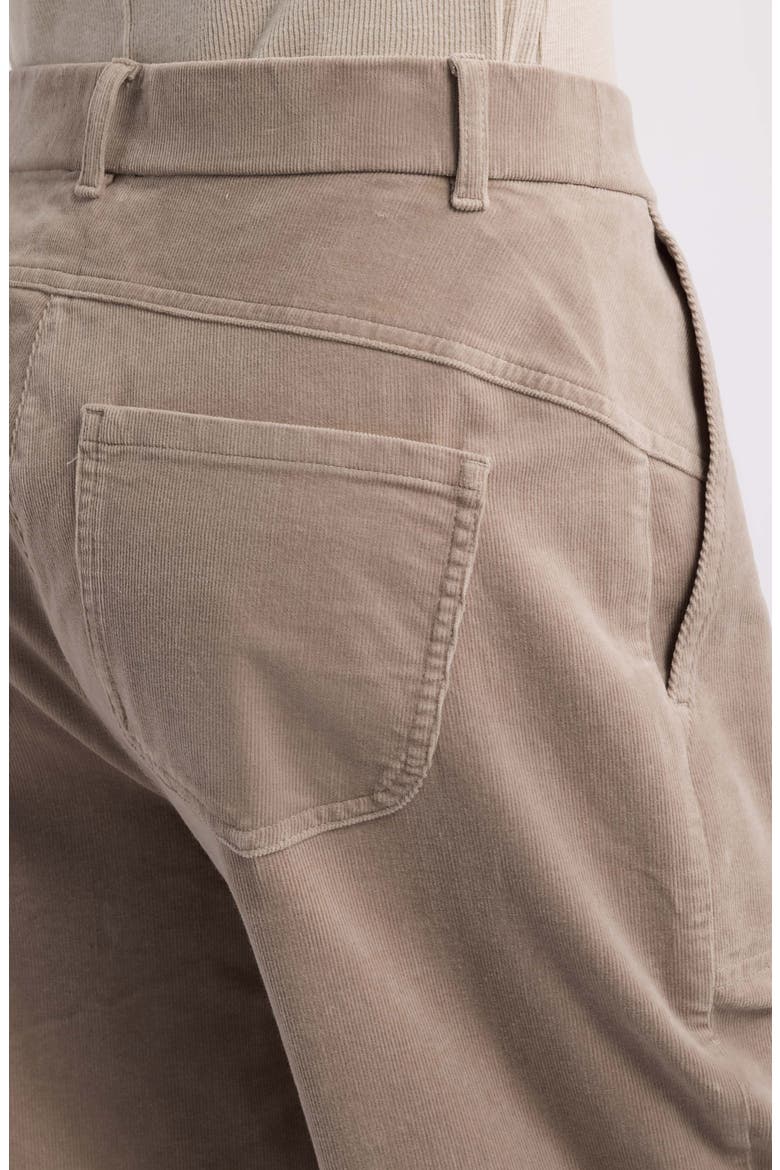 Arch Stretch Cotton Corduroy Ankle Pants, Alternate, color, TWINE