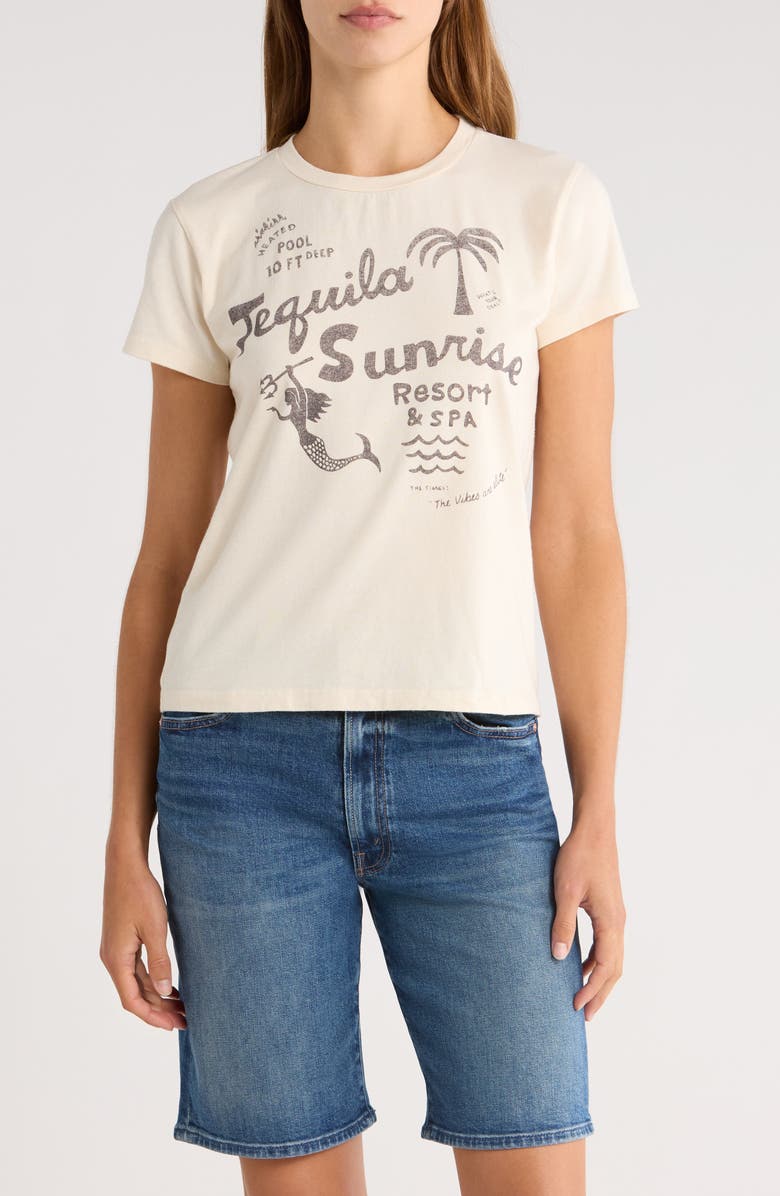 MOTHER The Boxy Goodie Goodie Stretch Cotton Graphic T-Shirt, Main, color, 