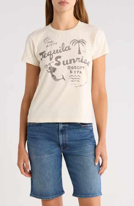 MOTHER The Boxy Goodie Goodie Stretch Cotton Graphic T-Shirt