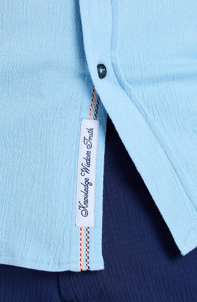 Robert Graham Hammond Knit Short Sleeve Button-Up Shirt, Alternate, color,