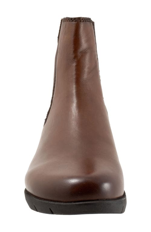 Softwalk ® Albany Chelsea Boot In Dark Brown Smooth