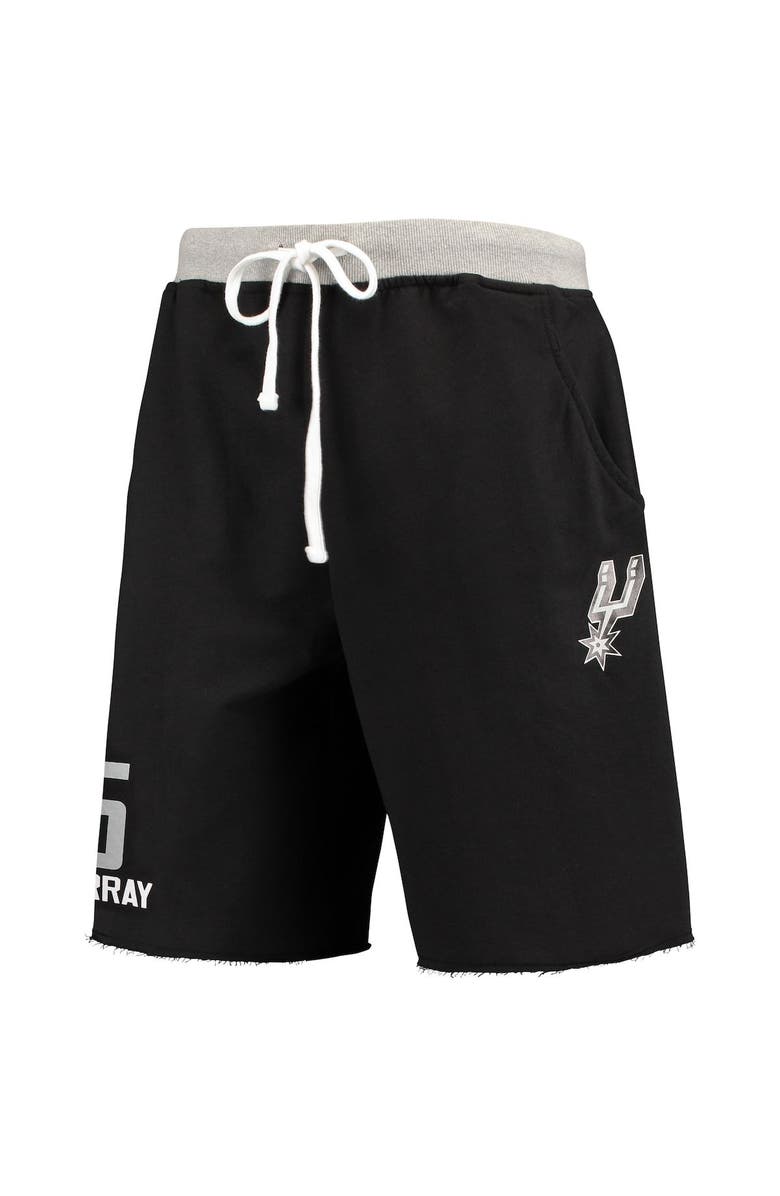 PROFILE Men's Dejounte Murray Black San Antonio Spurs Name & Number French Terry Shorts, Alternate, color, 