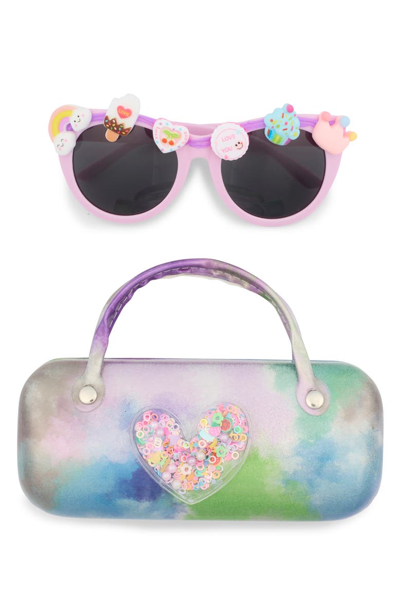 FYNN AND RILEY Kids' Novelty Sunglasses & Case Set, Main, color,