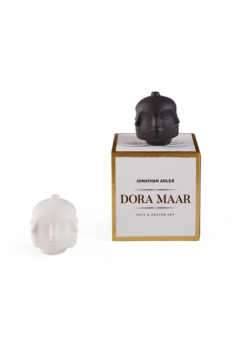 Dora Maar Salt and Pepper Set, Alternate, color, Black / White