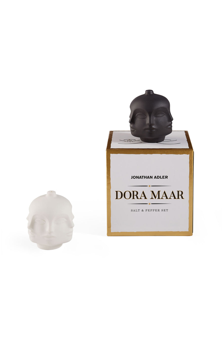 Jonathan Adler Dora Maar Salt and Pepper Set, Alternate, color, Black / White