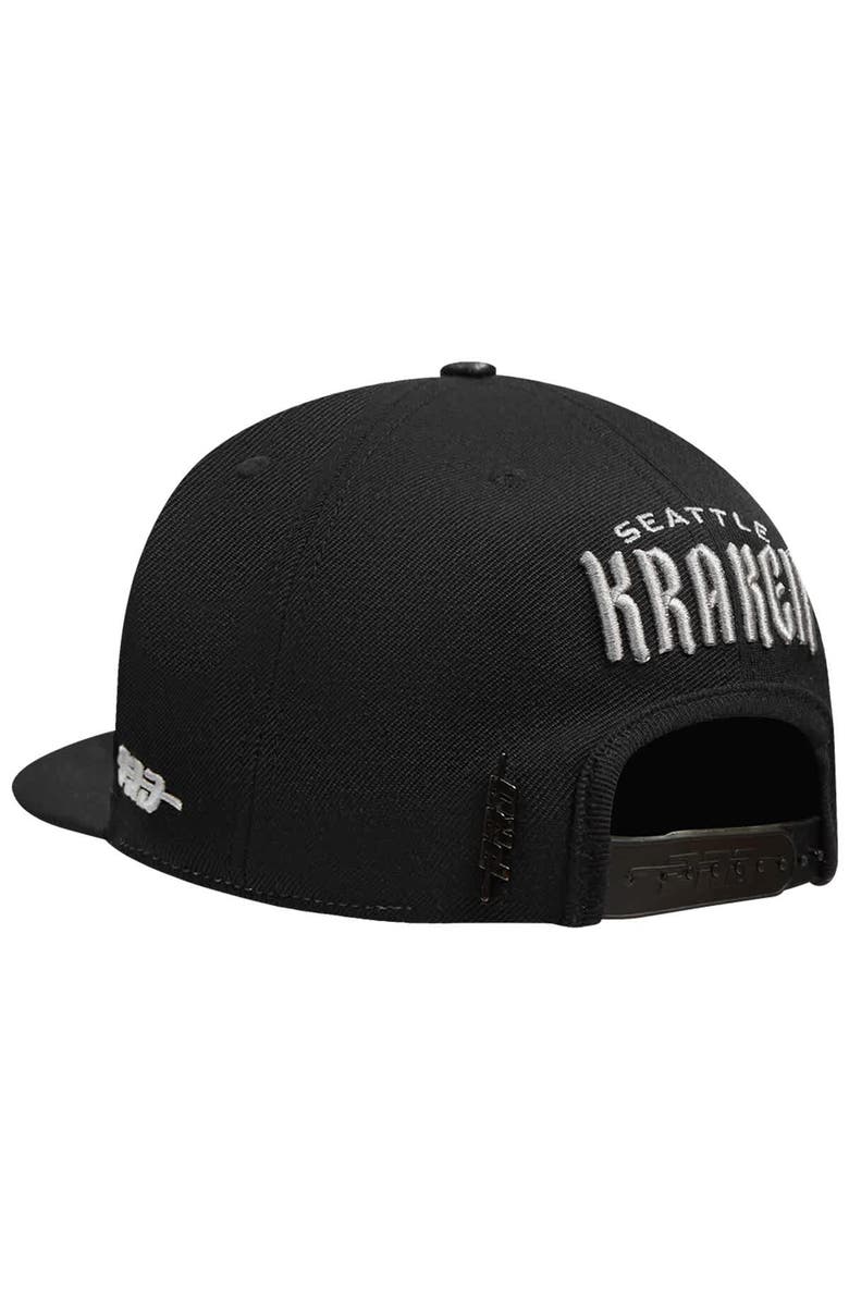 PRO STANDARD Men's Pro Standard  Cream Seattle Kraken French Terry Snapback Hat, Alternate, color, Cream