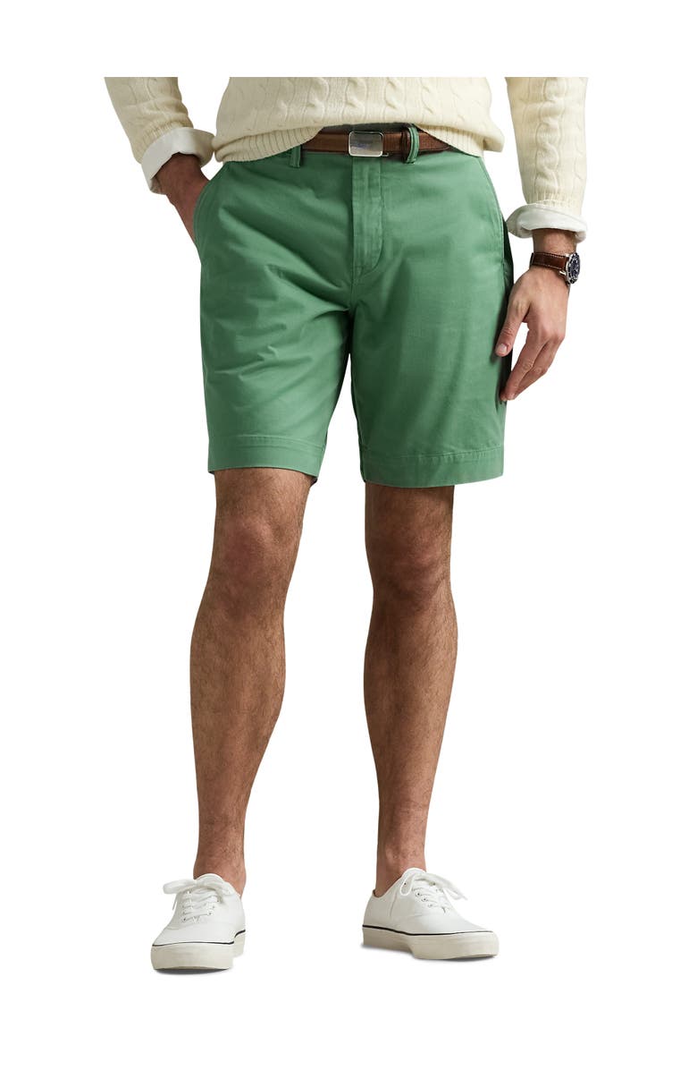 Polo Ralph Lauren Big & Tall Stretch Twill Shorts, Main, color, Seafoam