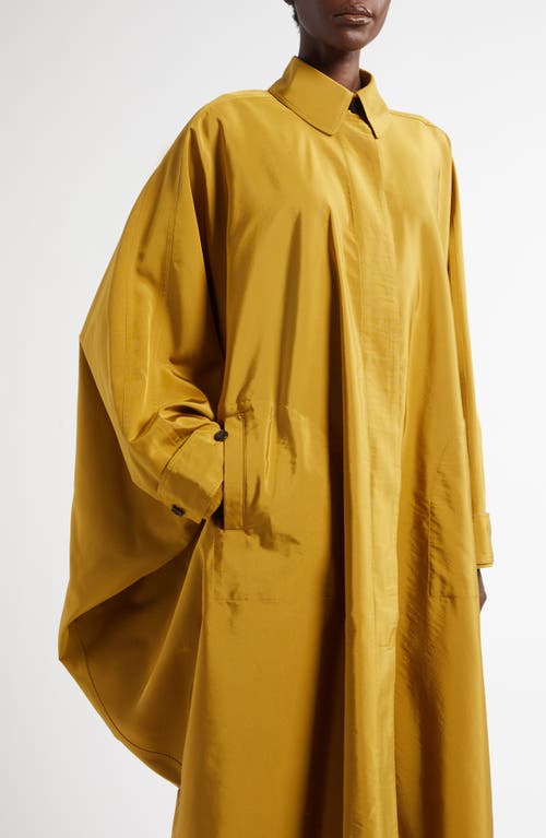 The Row Edyta Long Oversized Wool Coat In Curcuma