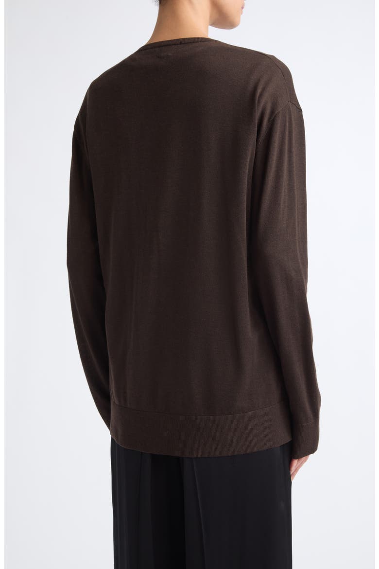 V-Neck Knit Top, Alternate, color, FONDANTE