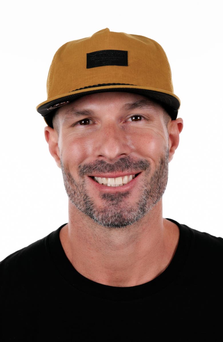 Melin Coronado Brick Thermal Unstructured Wax'd Strapback Hat, Alternate, color, British Khaki