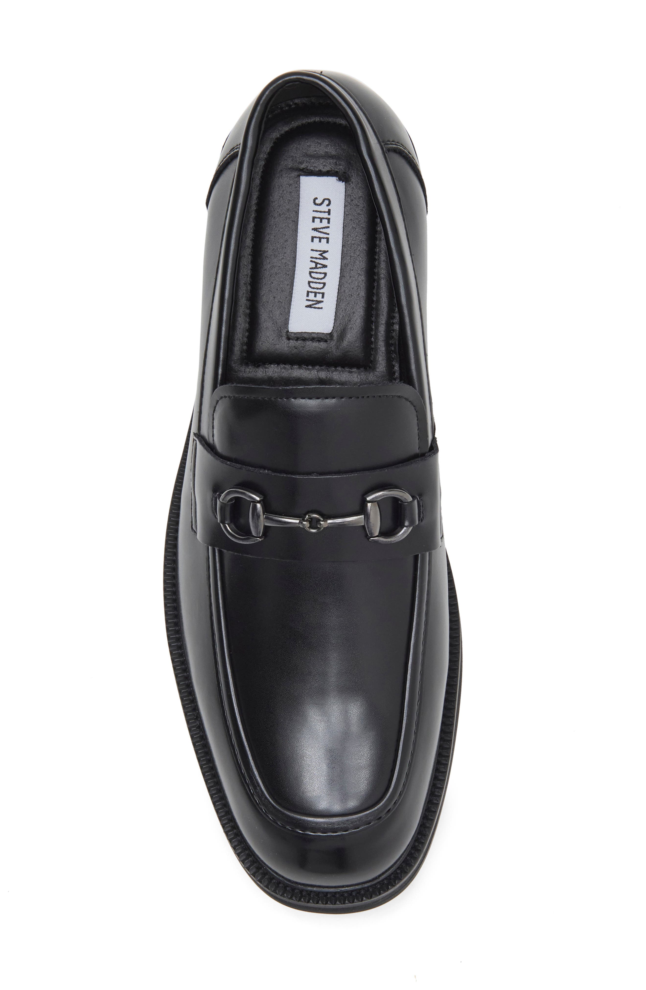 Nihkil Bit Loafer, Alternate, color, BLACK LEATHER PU