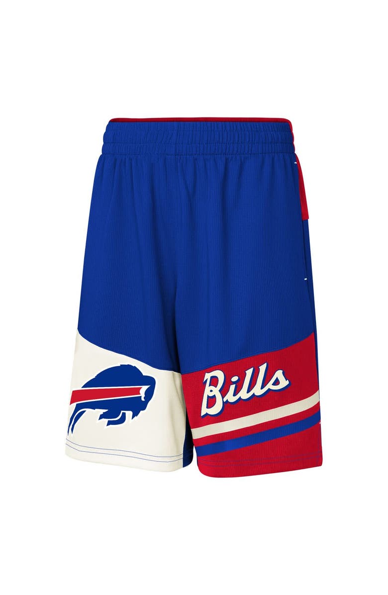 Outerstuff Youth Royal Buffalo Bills Fandemonium Mesh Shorts, Alternate, color, 