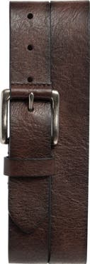NORDSTROM RACK Roller Buckle Leather Belt