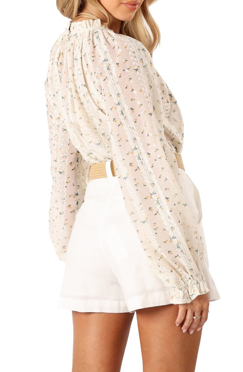 Petal & Pup Annie Floral Print Long Sleeve Shirt, Alternate, color, 