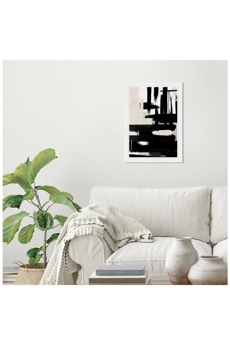 WYNWOOD Road to Nowhere Framed Wall Art, Alternate, color, BLACK