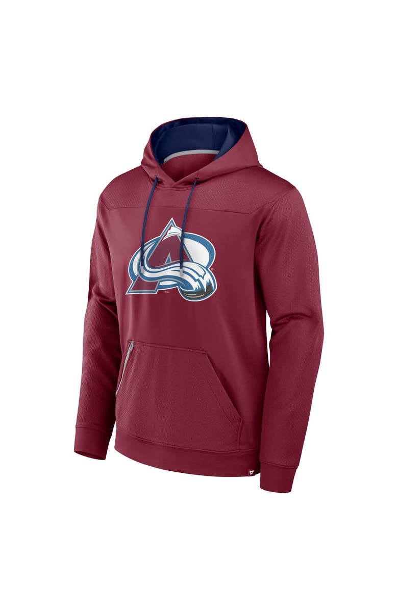 FANATICS Men's Fanatics  Burgundy Colorado Avalanche Defender Pullover Hoodie, Alternate, color, 