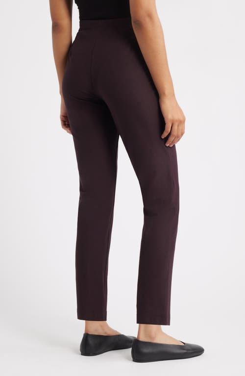 Eileen Fisher Slim Ankle Pants In Purple