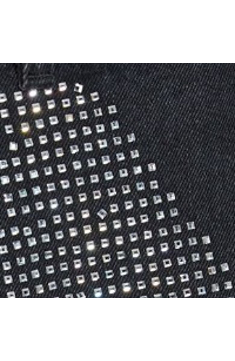 NASTY GAL Diamante Denim Chap Jeans, Alternate, color, Washed Black