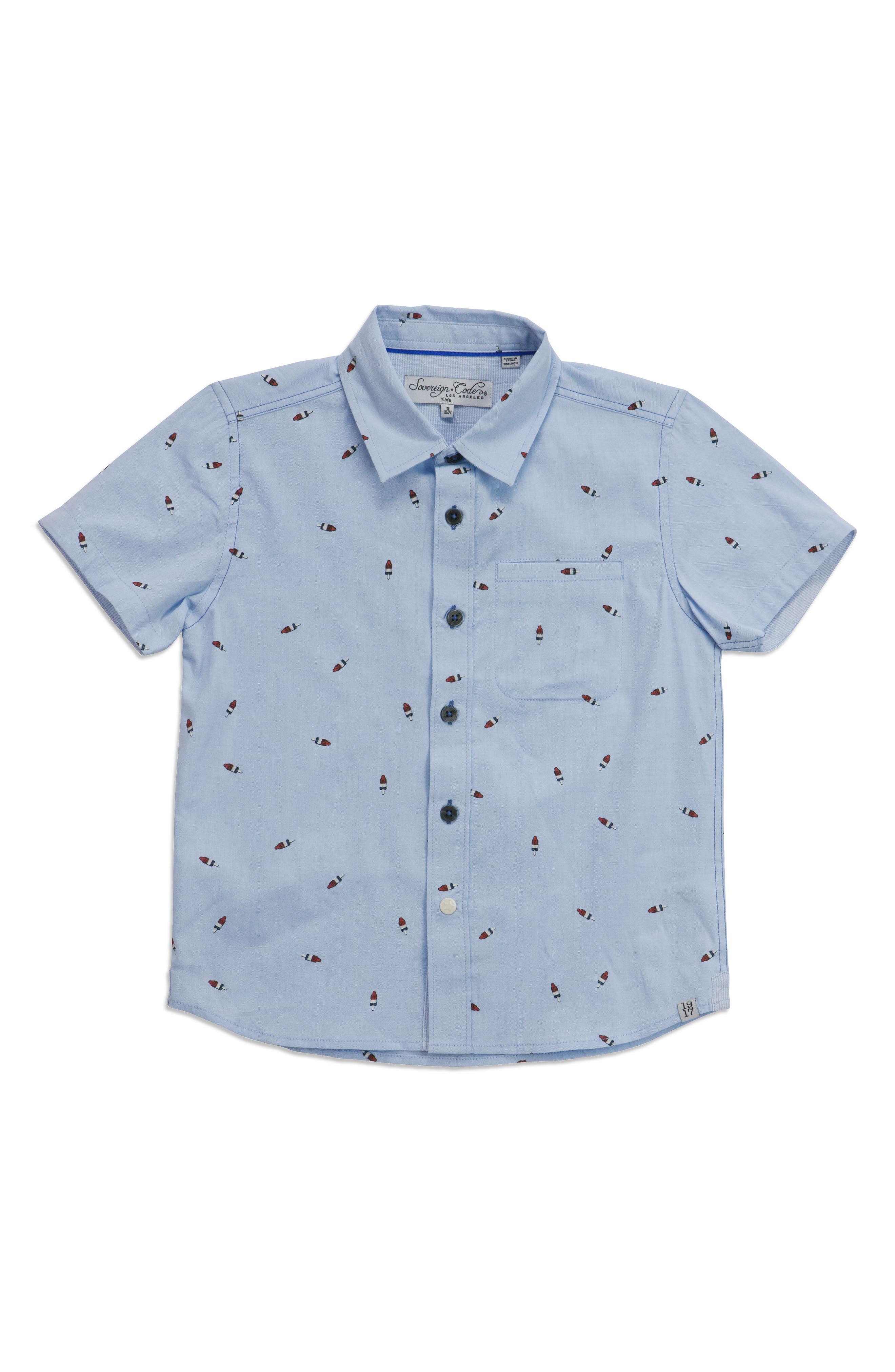 Sovereign Code Pismo Bomb Pop Woven Shirt | Nordstrom