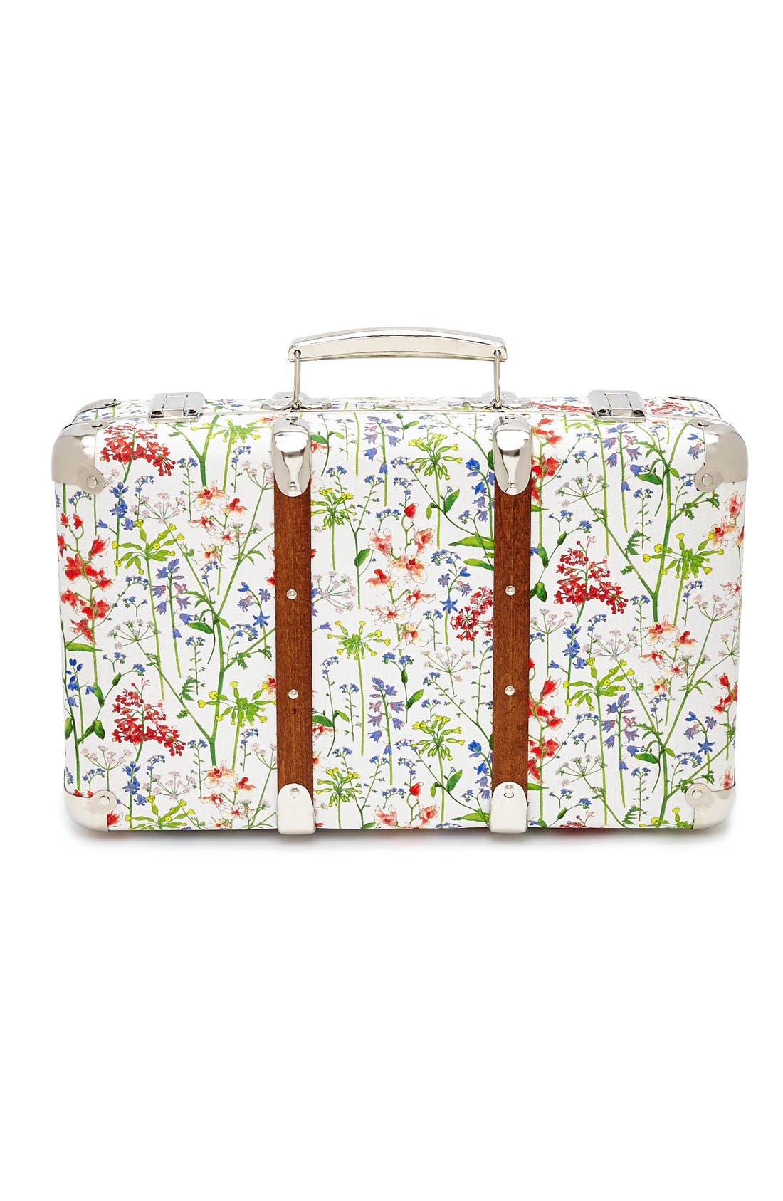 Flowers of Liberty Floral Print Suitcase, Alternate, color, 