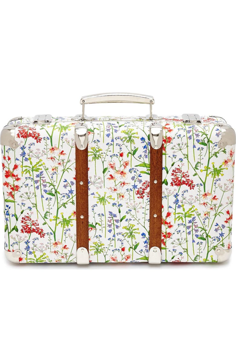 Flowers of Liberty Floral Print Suitcase, Alternate, color,