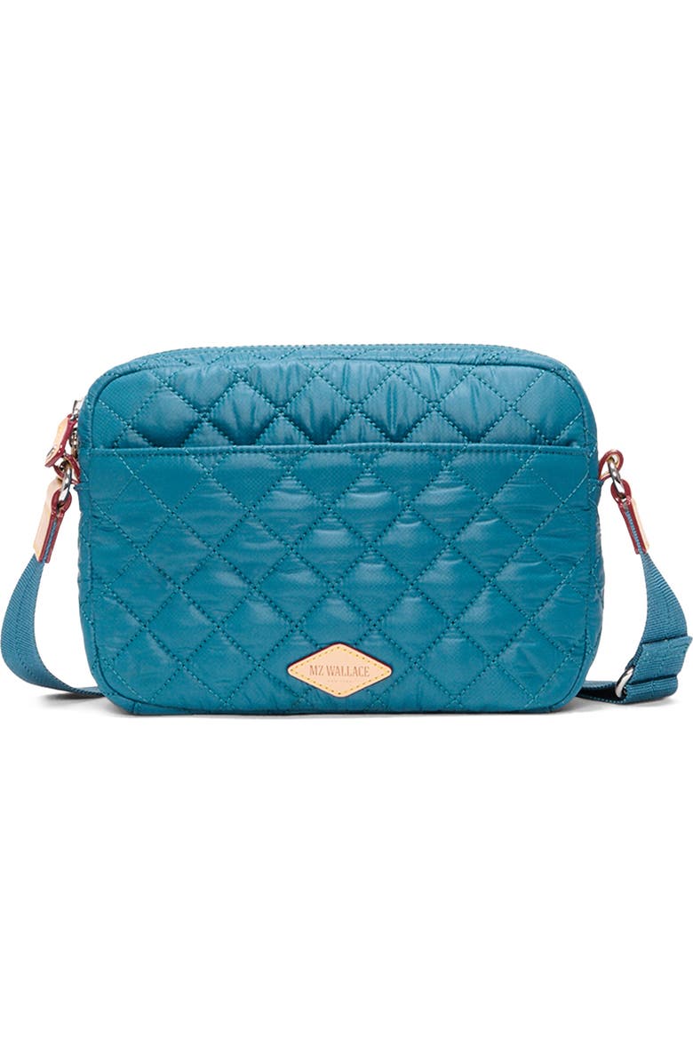 MZ Wallace Small Metro Quilted Nylon Camera Bag, Alternate, color, Pacific