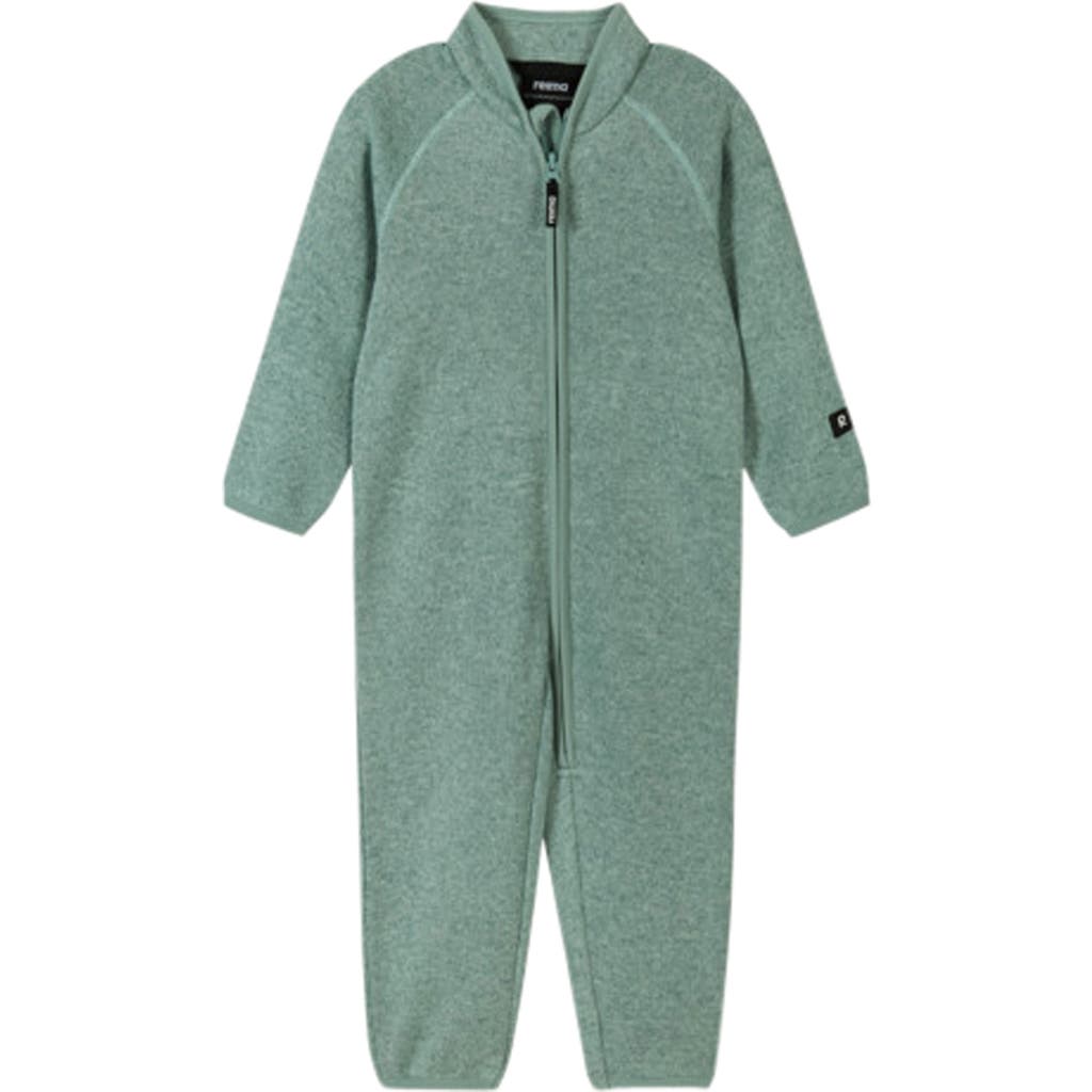 Reima Tahti Fleece Romper in Cool Green