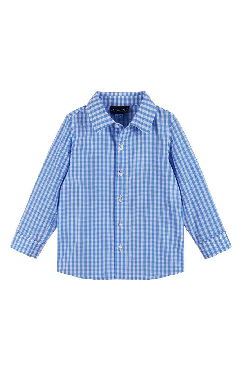 Andy & Evan Button-Up Shirt, Suspenders, Pants & Bow Tie Set, Alternate, color, Light Blue