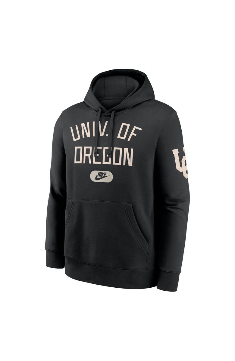 Nike Men's Nike Black Oregon Ducks Club Fleece Fashion Hoodie, Alternate, color,