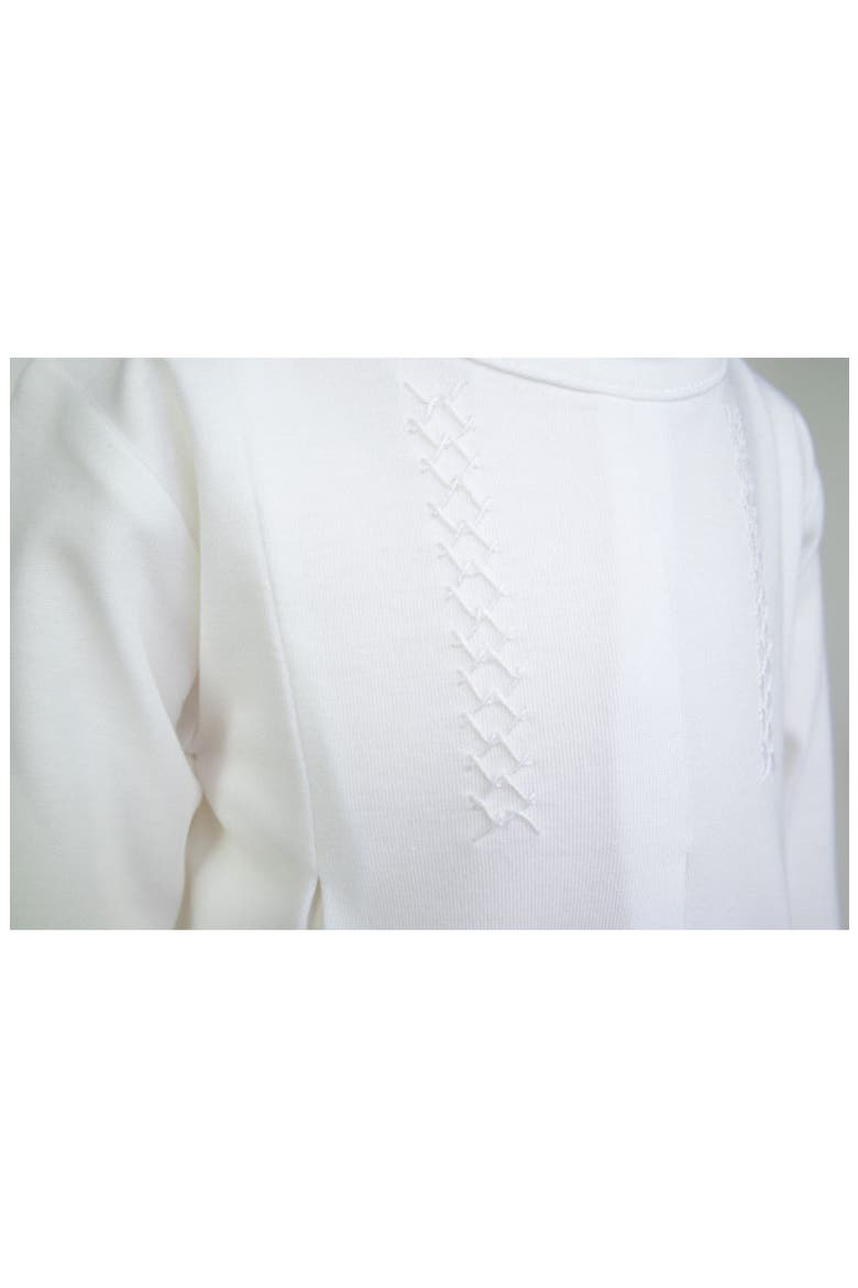 Layette Long One Piece, Alternate, color, White