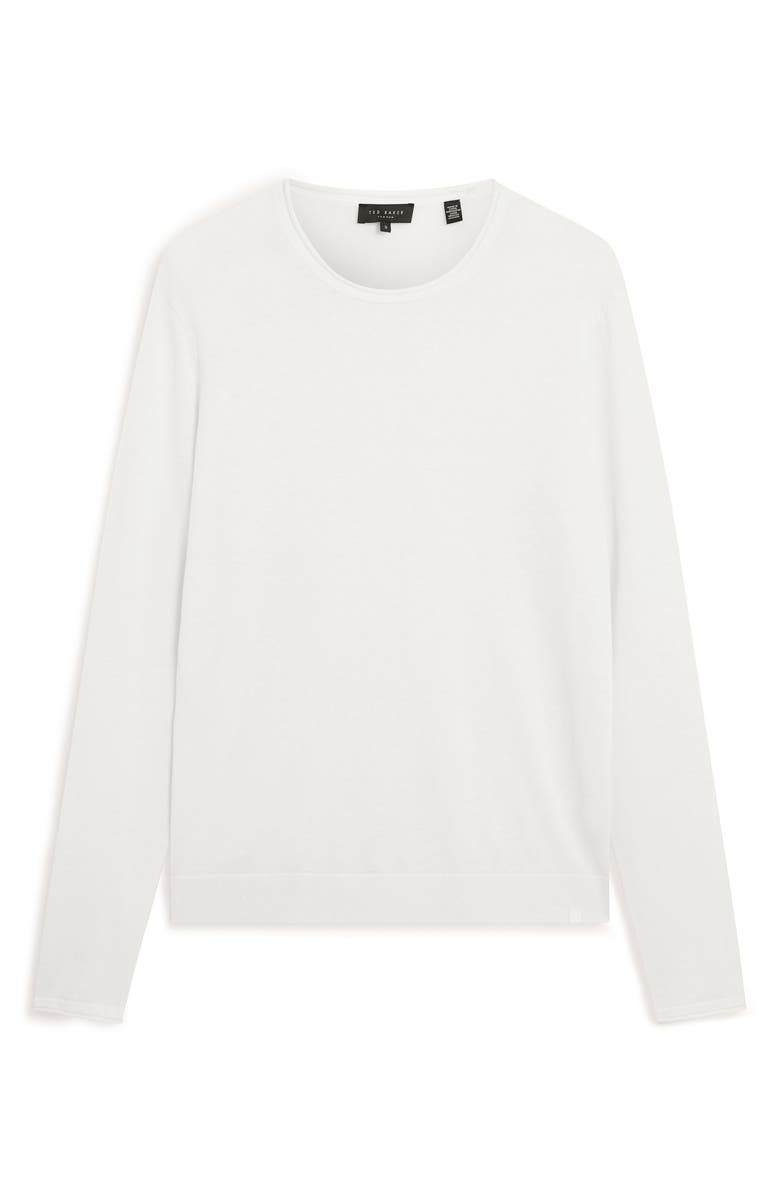 Ted Baker Yaen Textured Long Sleeve T-Shirt, Alternate, color, White