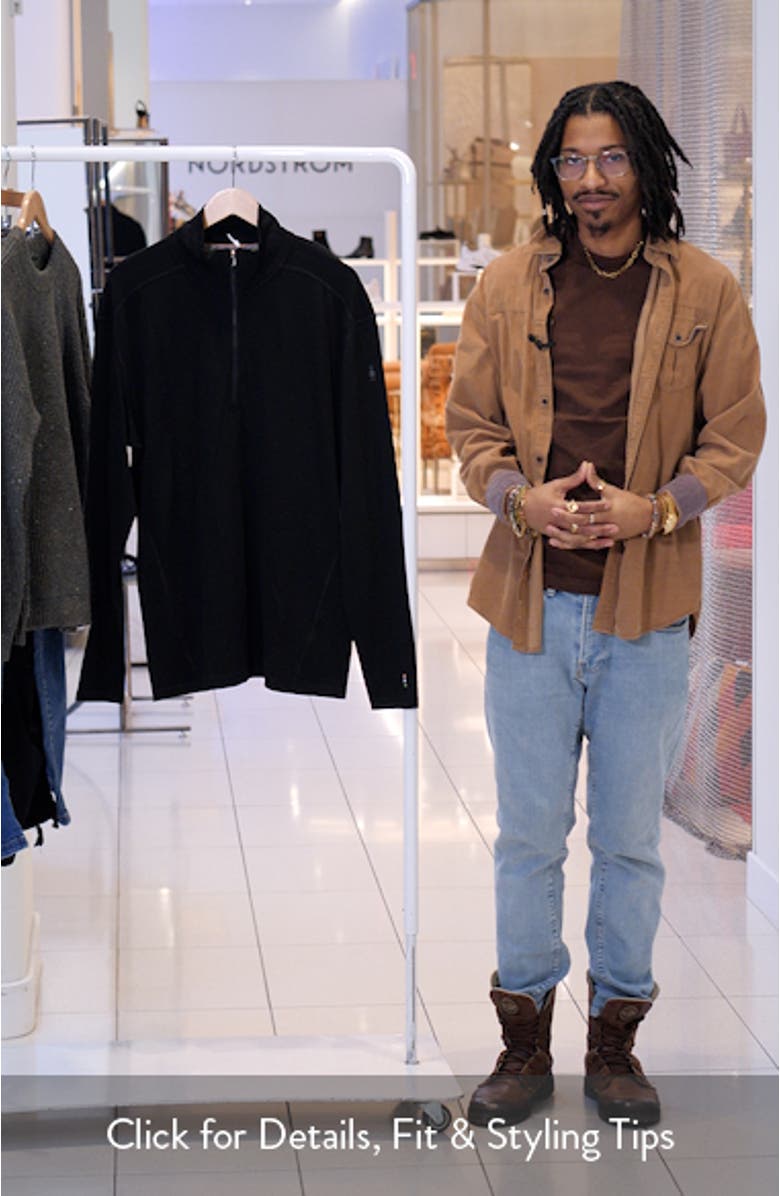 Classic Thermal Merino Base Layer Quarter Zip Pullover, sales video thumbnail