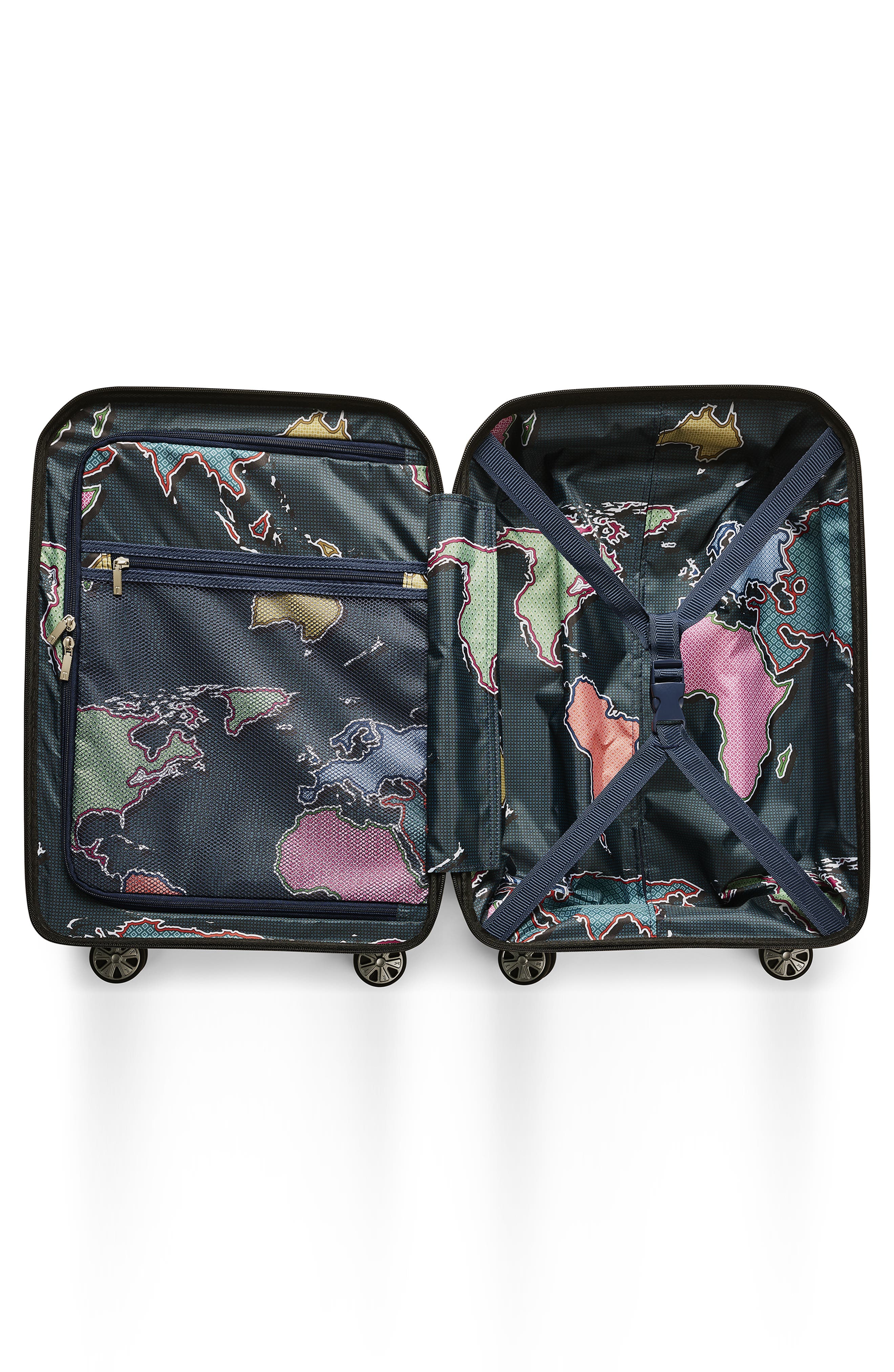 Ted Baker London Flying Colours 21-Inch Hardside Spinner Carry-On, Alternate, color, 