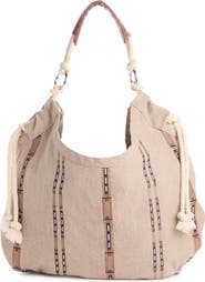 Isabel Marant Byron Embroidered Canvas Shopper Tote