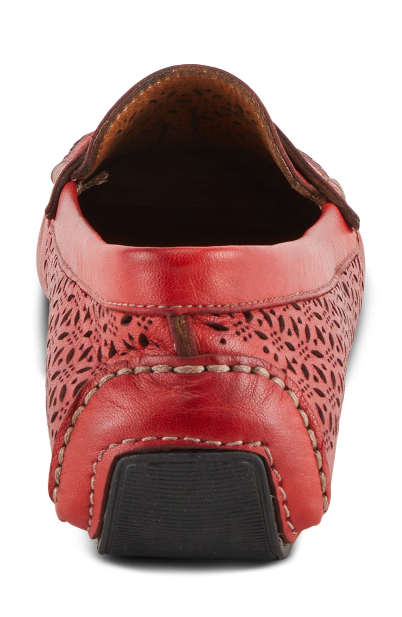 Spring Step Crain Driving Penny Loafer, Alternate, color, Red