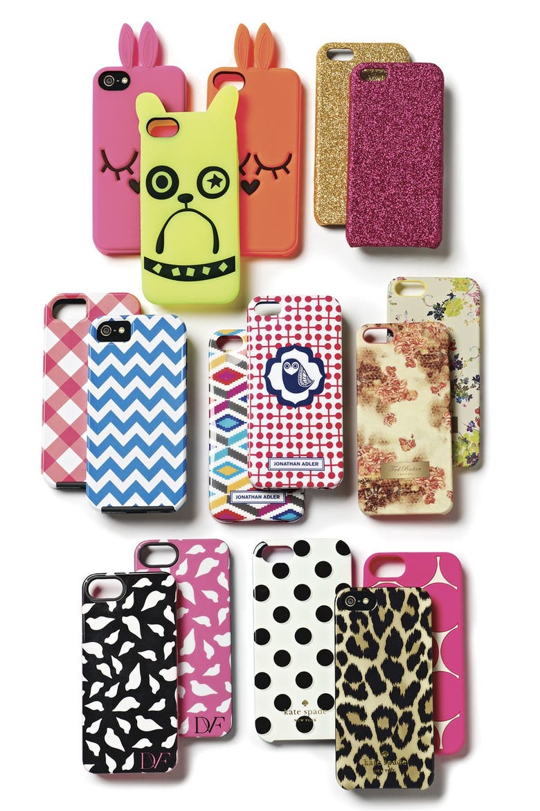 'Katie the Bunny' iPhone 5 & 5S Case, Alternate, color, DIVA PINK