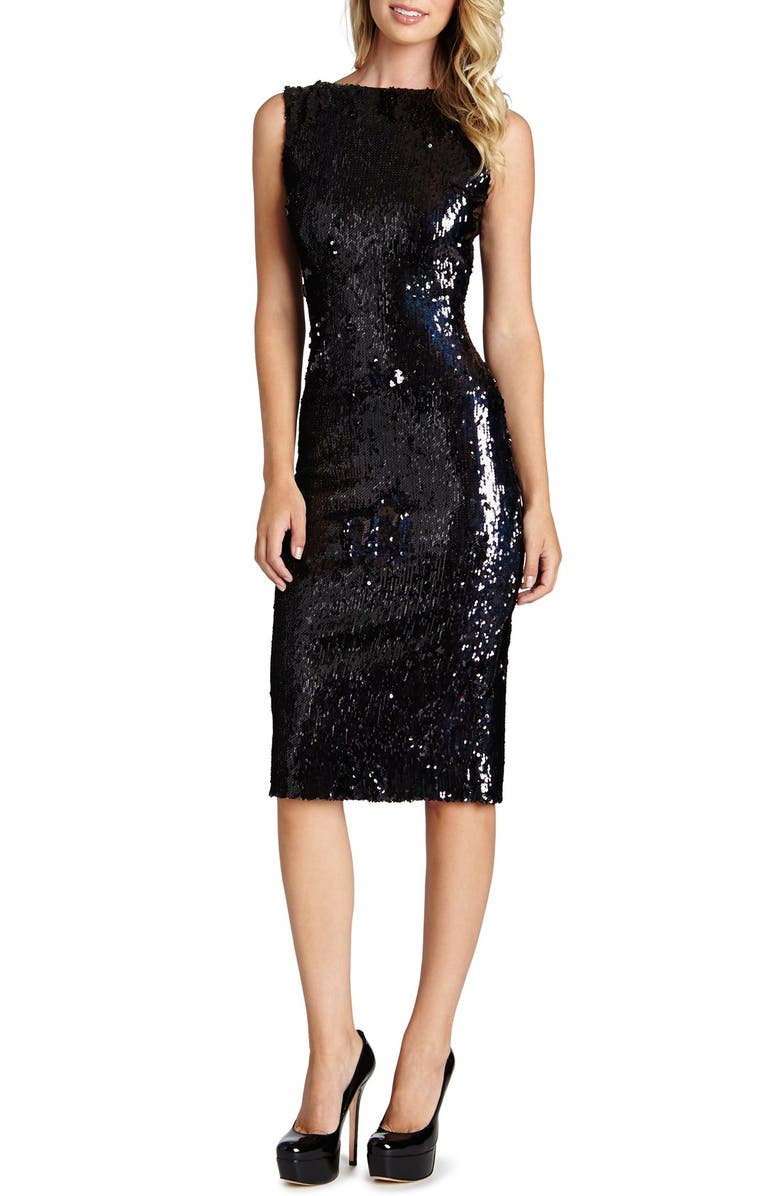 Dress the Population 'Audrey' Sequin Body-Con Dress, Main, color,