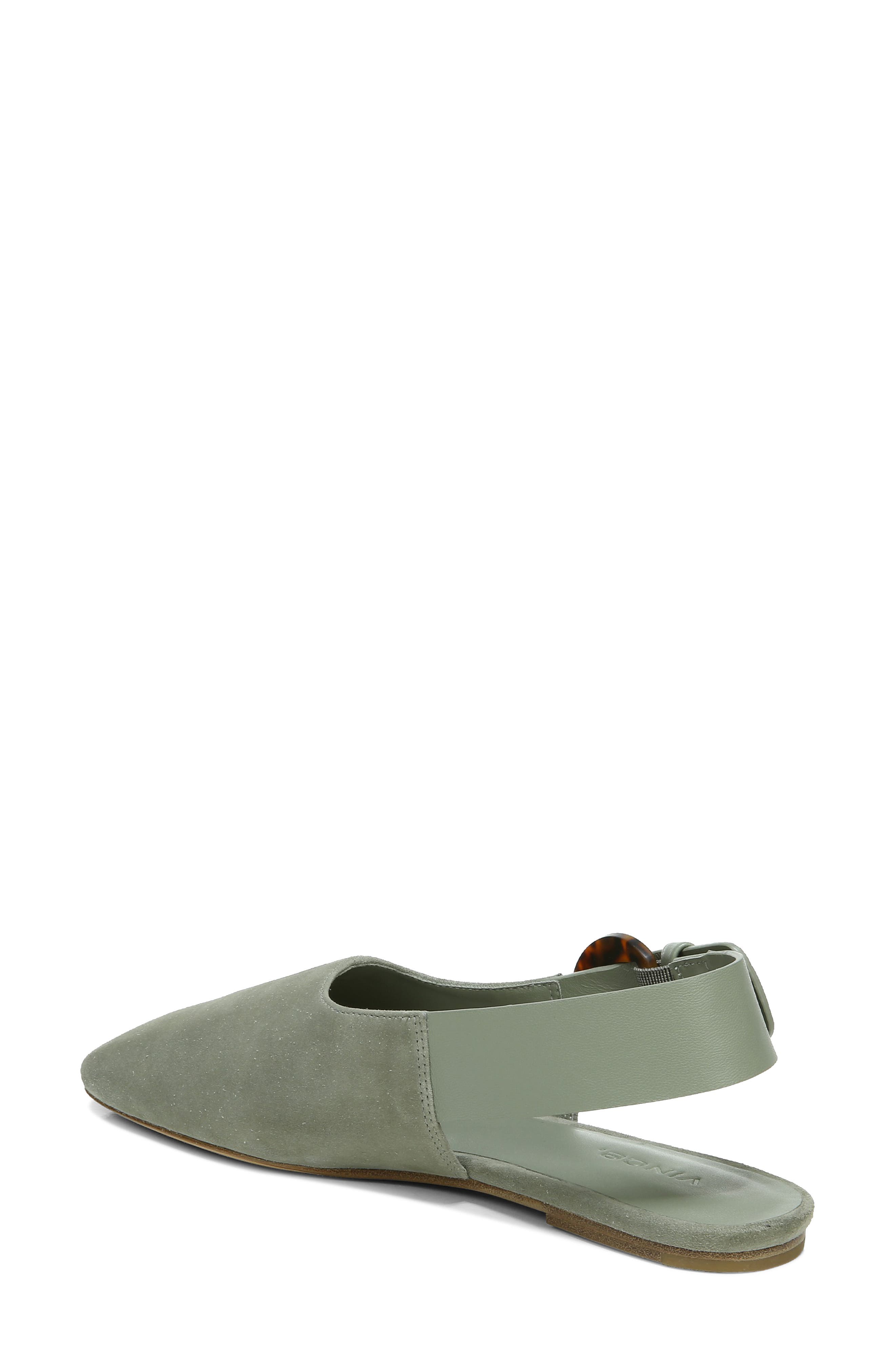 Cadot Slingback Flat, Alternate, color, WHITE SAGE
