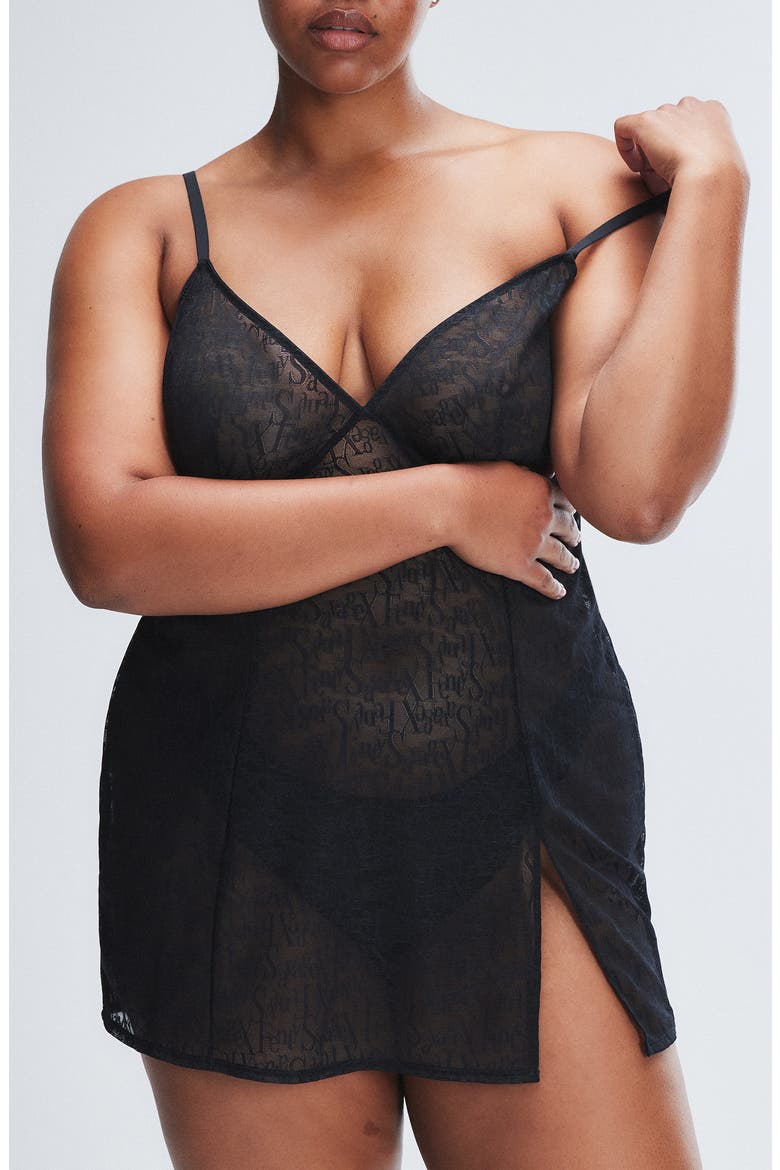 Signature Script Slip, Alternate, color, BLACK CAVIAR
