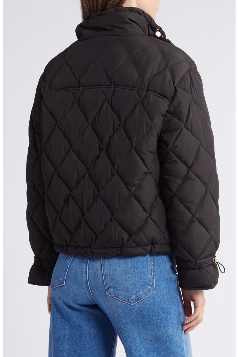 Diamond Quilted Jacket, Alternate, color, BLACK