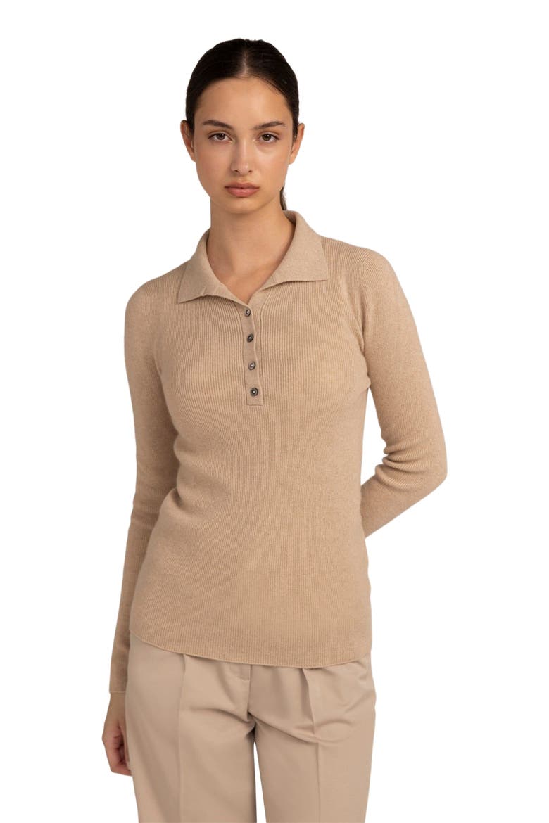 Organic Color Lightweight Polo, Alternate, color, beige