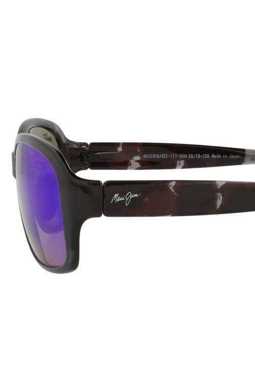 MAUI JIM MAUI JIM CORE 56MM MIRRORED POLARIZED SUNGLASSES